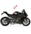 Pegatinas blancas en el panel lateral del tanque - BMW S1000RR 2019 / 2022