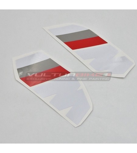 Autocollants blancs du panneau latéral du réservoir - BMW S1000RR 2019 / 2022