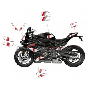 Kit adesivi bianco rosso per moto BMW S1000RR 2019 / 2021