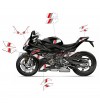Kit adesivi bianco rosso per moto BMW S1000RR 2019 / 2021