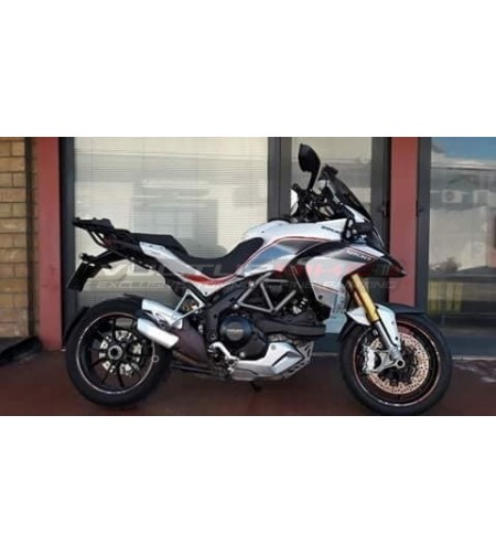 Motorbike stickers kit white - Ducati multistrada 1200/1200S 2010/2014 