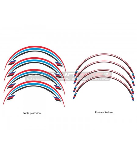 Kit d’autocollants pour jantes universelles bmw design 