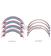 Kit d’autocollants pour jantes universelles bmw design 