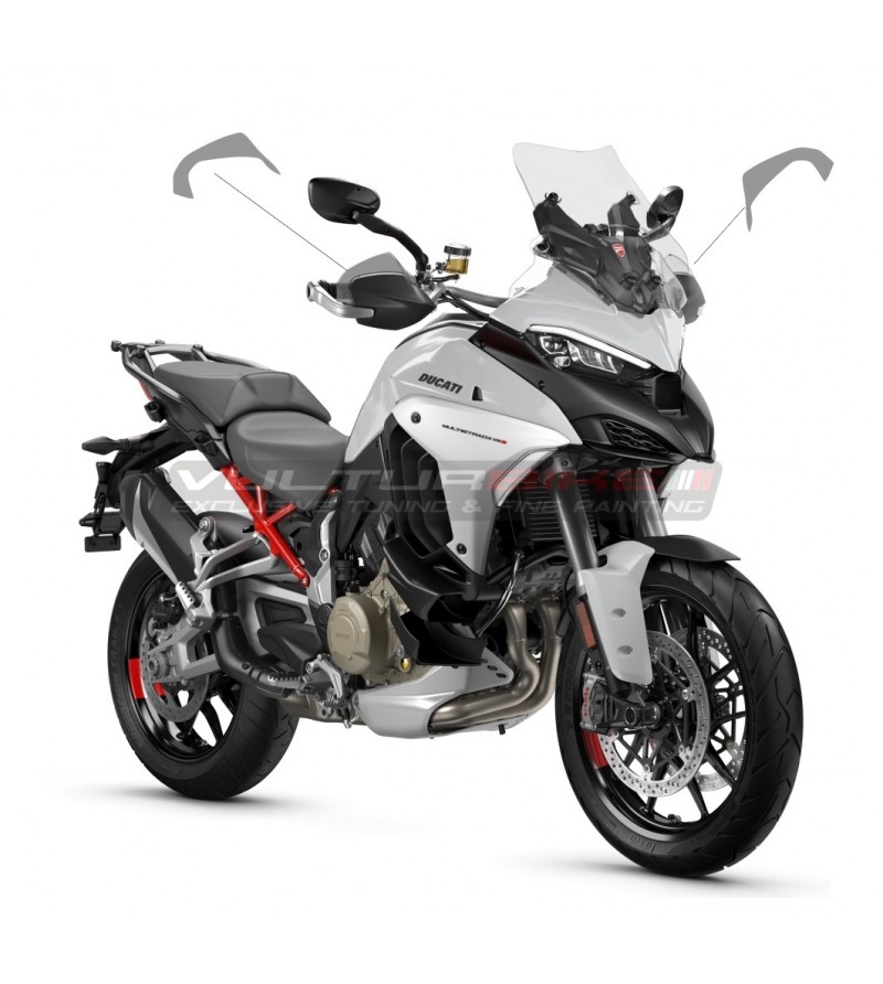 Geräucherte Folie für verlängerte Handprotektoren - Ducati Multistrada V4