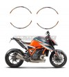 Adesivi universali per cerchi orange design 