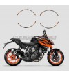 Universal stickers for orange design rims 