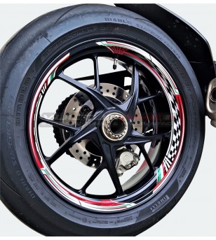 Adesivi universali per ruote red design