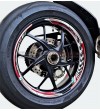 Adesivi universali per ruote red design