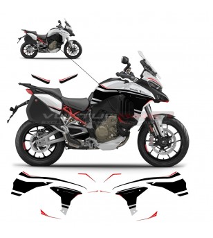 Kit adesivi completo black edition - Ducati Multistrada V4 Iceberg White