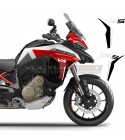 Adesivi bianco neri per fianchetti design personalizzato - Ducati Multistrada V4S