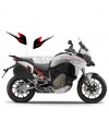 Red black stickers for suitcase covers w - Ducati Multistrada V4 / V4S