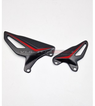 Conjunto de protector de talón de carbono de diseño personalizado - Ducati Panigale V4 / Streetfighter V4 / V2 
