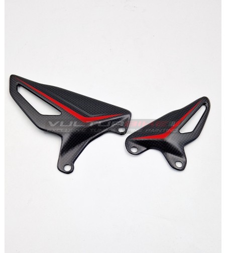 Custom Design Carbon Fersenschutz Set - Ducati Panigale V4 / Streetfighter V4 / V2 