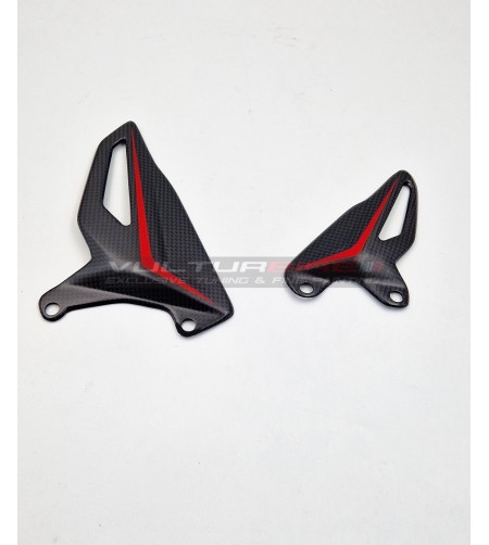 Custom Design Carbon Fersenschutz Set - Ducati Panigale V4 / Streetfighter V4 / V2 