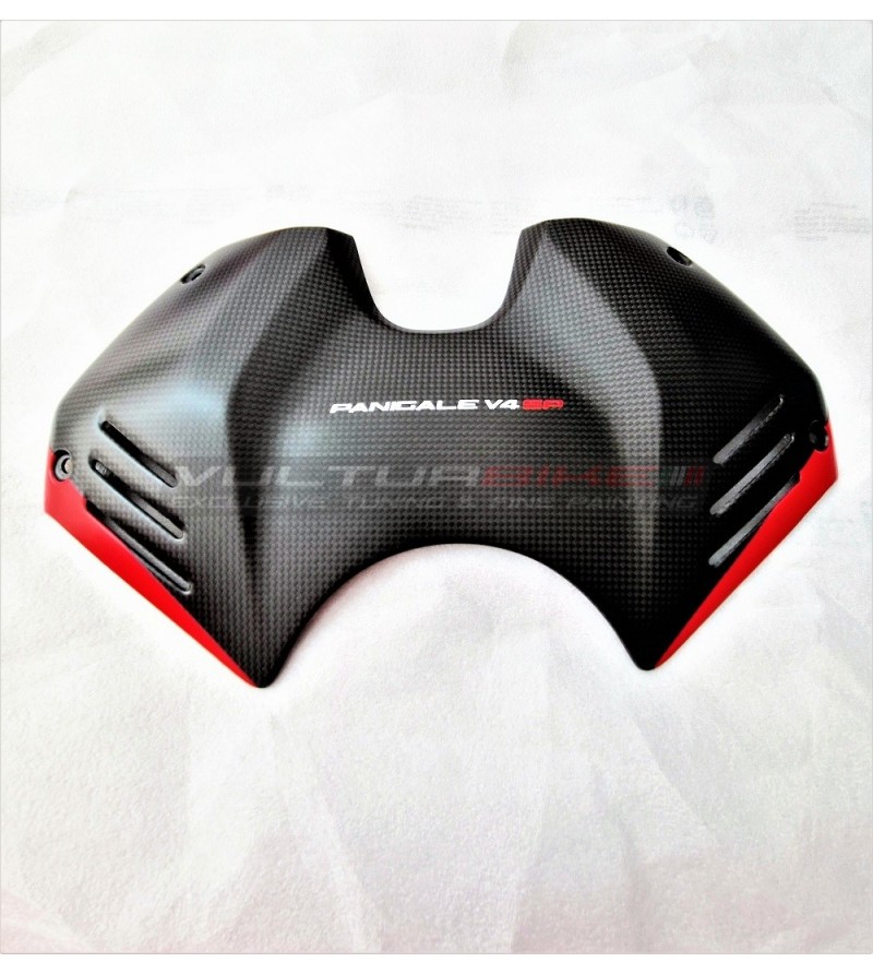 Cover batteria in carbonio design personalizzato - Ducati Panigale V4SP