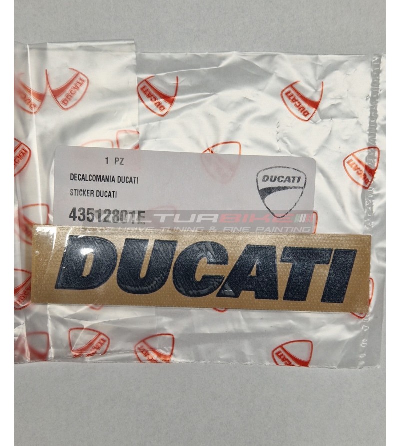Original Ducati embossed plate - universal black