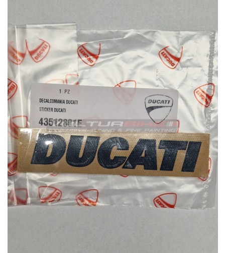 Original Ducati embossed plate - universal black