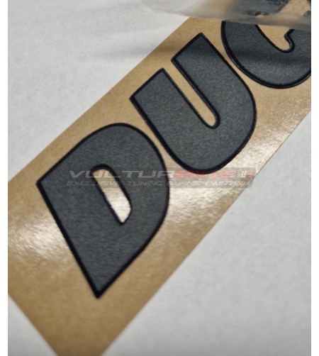 Original Ducati embossed plate - universal black