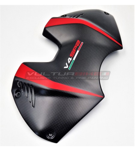 Couvercle de batterie en carbone de conception personnalisée - Ducati Panigale V4SP2