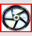 Two-color stickers for motorcycle's wheels - Honda CBR
