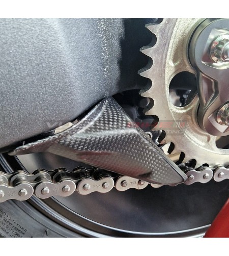 Carbon lower chain fin - Ducati Multistrada V4 Pikes Peak 