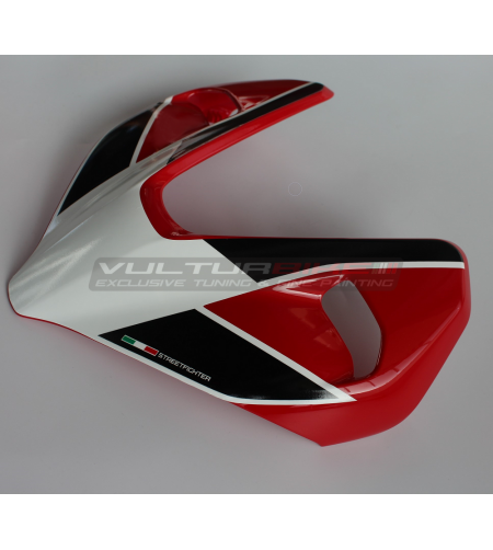 Autocollant design bulle S CORSE blanc noir - Ducati Streetfighter V4 / V2 