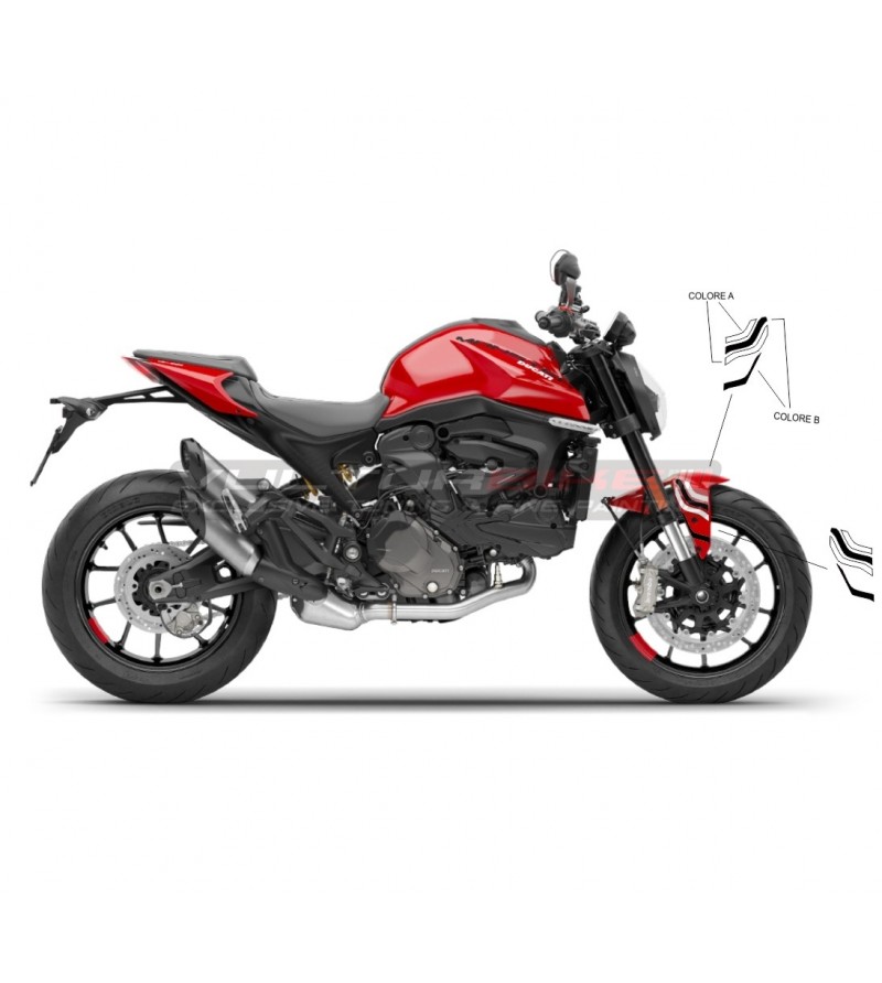 Pegatinas de guardabarros personalizables - Ducati Monster 937 