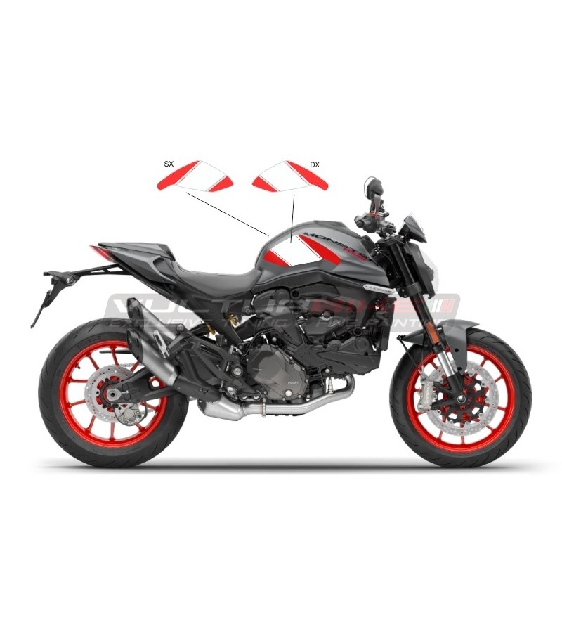 Anpassbares Aufkleber-Kit für Tank- Ducati Monster 937 