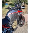 Cubierta del tanque de carbono efecto aluminio cepillado - Ducati Multistrada V4 / V4S 