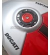 Brushed aluminium carbon tank cover - Ducati Panigale / Streetfighter V4 