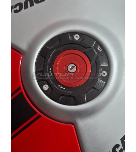 Tankabdeckung aus gebürstetem Aluminium - Ducati Panigale / Streetfighter V4 