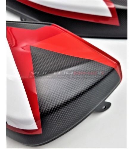 Cubierta de caja de fibra de carbono Ducati Multistrada librea V4 Pikes Peak 