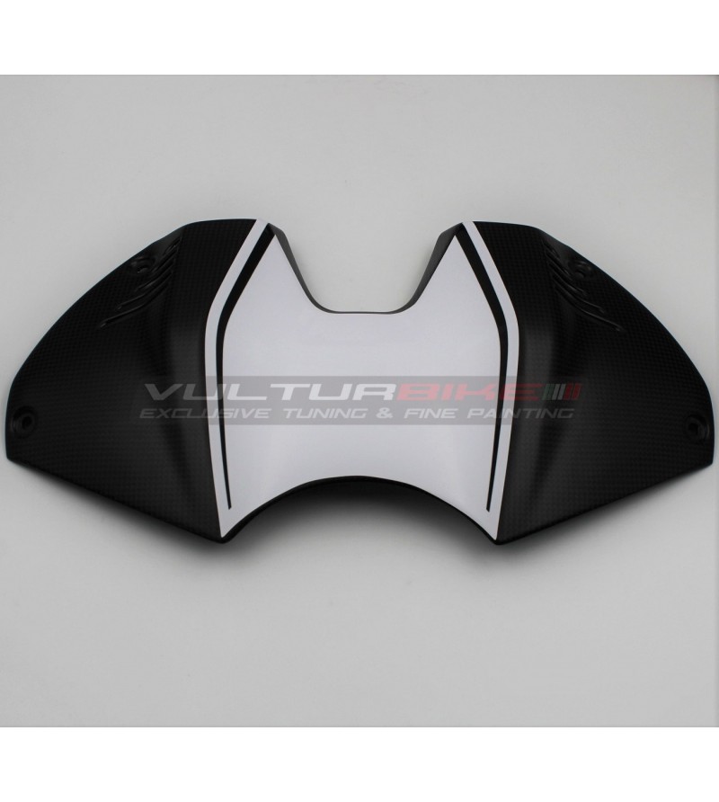 Adesivo bianco-nero per cover batteria - Ducati Panigale V4 2022 / 2023