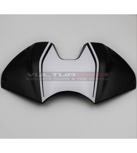 Pegatina blanco-negra para tapa de batería - Ducati Panigale V4 2022 / 2023