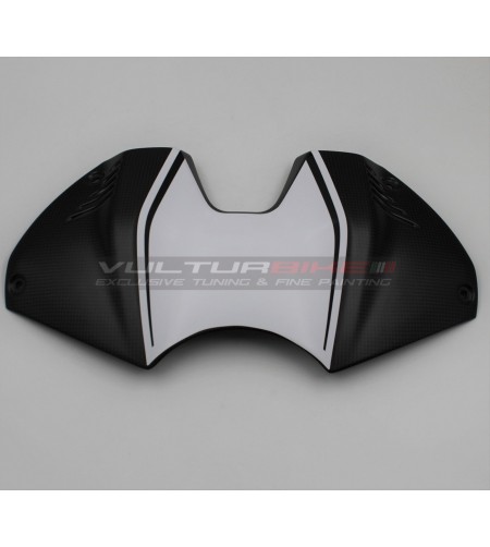 Pegatina blanco-negra para tapa de batería - Ducati Panigale V4 2022 / 2023