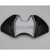 Weiß-schwarzer Aufkleber für Batterieabdeckung - Ducati Panigale V4 2022 / 2023