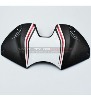 White-red sticker for battery cover - Ducati Panigale V4 2022 / 2023