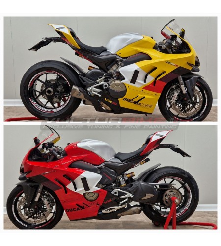Full fairing yellow red - Ducati Panigale V4 2022 / 2023 