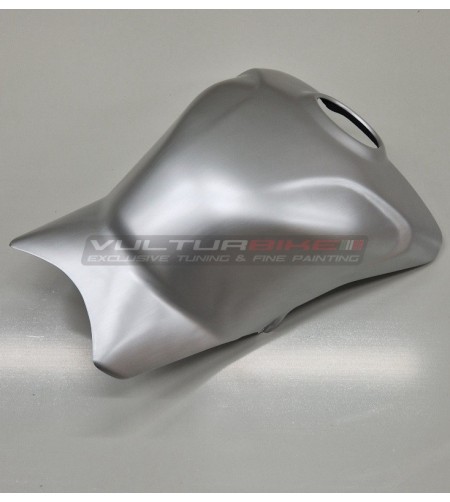 Coperchio serbatoio carbonio effetto alluminio spazzolato - Ducati Panigale / Streetfighter V4 