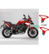 Pegatinas mate rojo/blanco/grafito para paneles laterales - Ducati Multistrada V4 / V4S