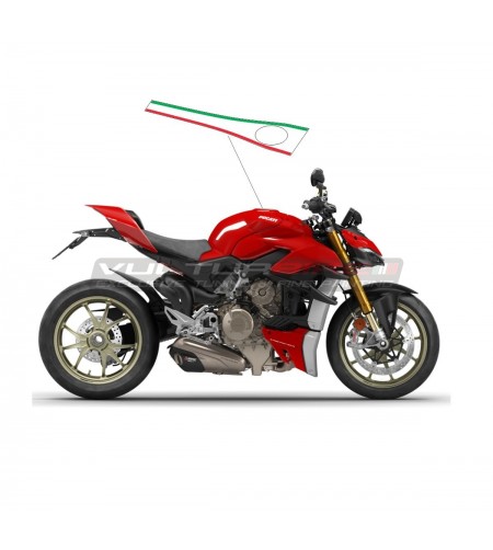 Italian tricolor design tank sticker - Ducati Streetfighter V4 / V4S 