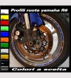 Pegatinas personalizables de la rueda de la motocicleta - Yamaha R6 