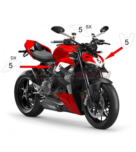 Stickers kit side panels and fairing - Ducati Streetfighter V2 