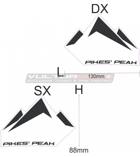 Stickers kit Monte Pikes Peak - Ducati Multistrada 1260 