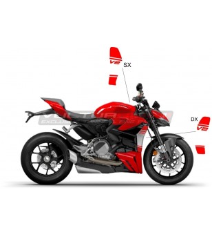Kit de pegatinas para la cubierta del radiador - Ducati Streetfighter V2 