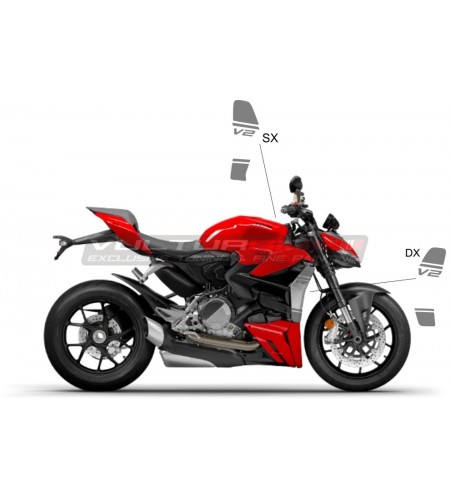 Aufkleber-Kit für Heizkörperabdeckung - Ducati Streetfighter V2 