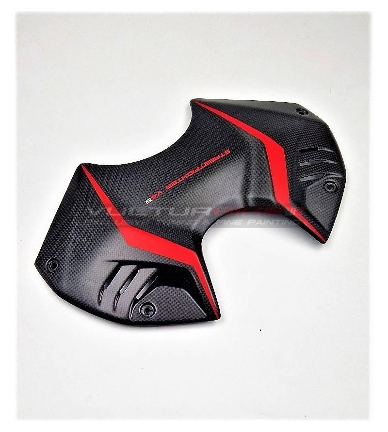 Couvercle de batterie en carbone de conception personnalisée - Ducati Streetfighter V4 / V4S