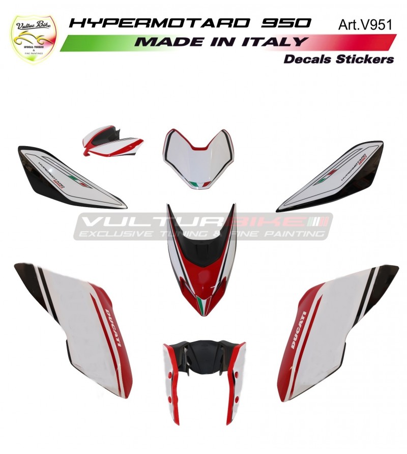 Complete stickers kit custom design 2019 - Ducati Hypermotard 950 