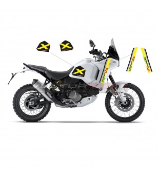 Custom Decals for Side Panels and Tank - Ducati DesertX 
