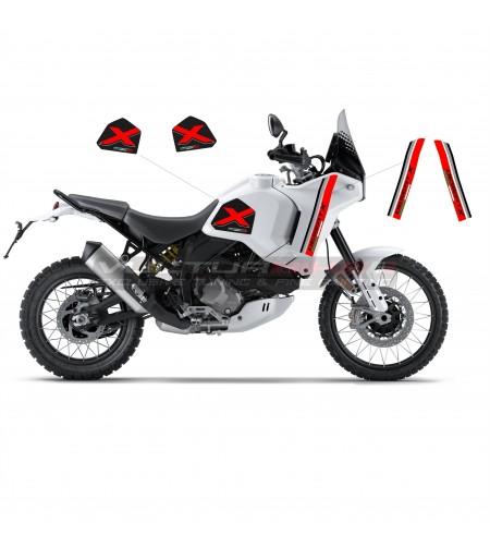 Calcomanías personalizadas para tanques y paneles laterales - Ducati DesertX 